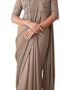 Women's Georgette Embellished Saree With Unstitched Blouse Piece