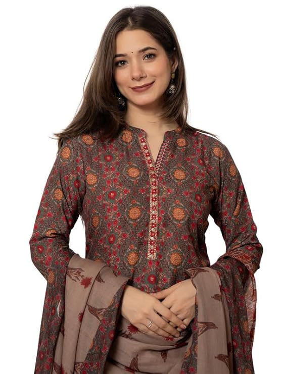 Rayon Blend Floral Straight Printed Kurta Pant With Dupatta
