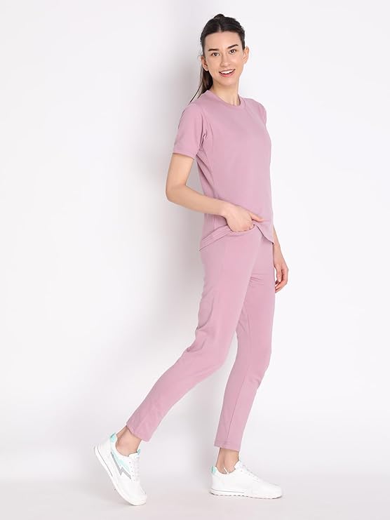 Casual Solid Summer Wear Co ords Suit Sets Half Sleeves - Image 3