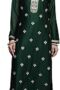 Women's Yoke Design Silk Straight Kurta