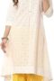 Women Cotton A - Line Kurta Cropped Palazzo Suit Set