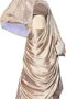 Women's Satin Saree with Embellished Cape