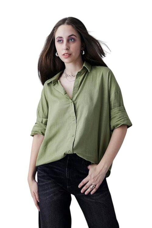 Women’s Solid Oversize Shirt