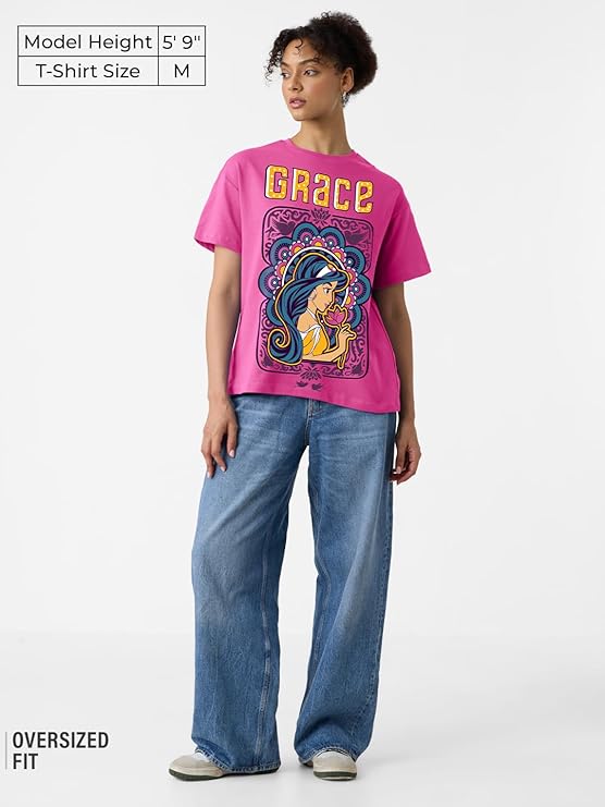 Aladin: Her Grace Women Oversized T-Shirts - Image 4