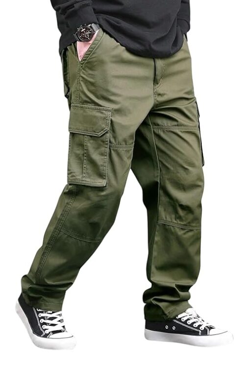 Reguler Fit Cotton Cargo Pants for Men