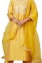 Women's Embroidered Kurta Pant Set with Mesh Dupatta | Viscose,Rayon