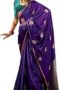Women's Satin Silk Bagh Printed Saree With Unstitched Blouse