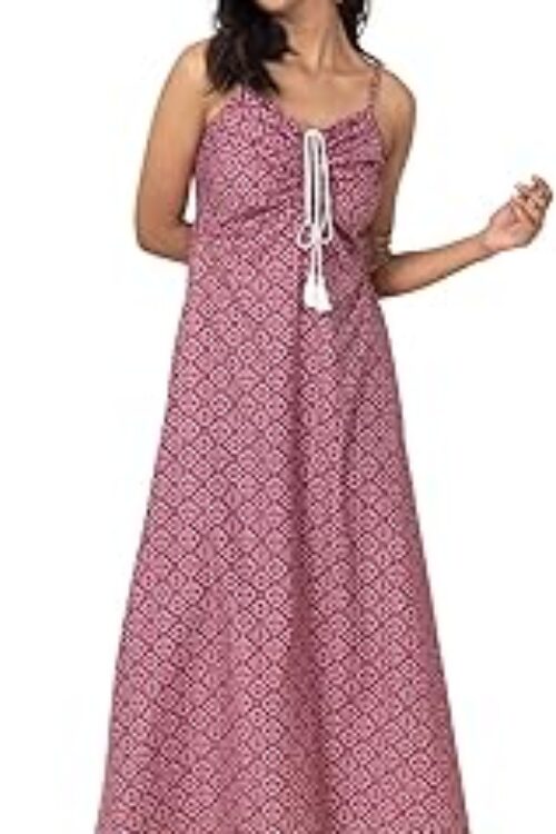 Women’s Polyester Regular Fit Poly Dobby Floral Regular Kurta