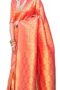 Women's Kanjivaram banarasi silk Woven Design Saree With Unstitched Blouse Piece