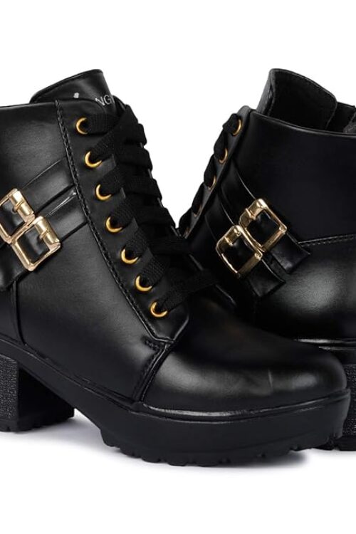 Women Fashion Casual Boot High Ankle Heel for Girls Boot
