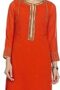 Women's Synthetic Straight Fit Straight Kurta