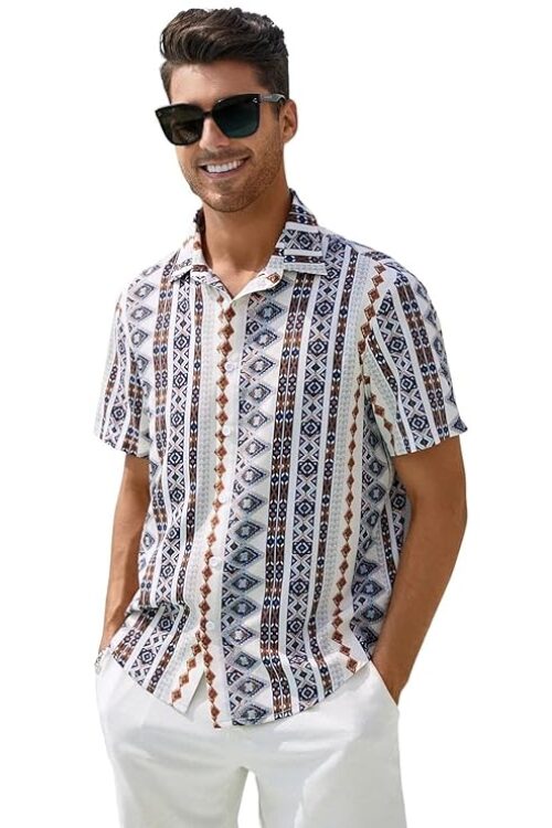 Rayon Abstract Printed Shirts | Regular Fit Shirts