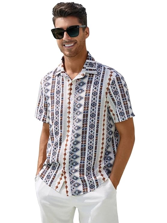 Rayon Abstract Printed Shirts | Regular Fit Shirts