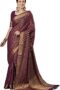 Women's Woven Design Georgette Kanjeevaram Saree With Unstitched Blouse Piece