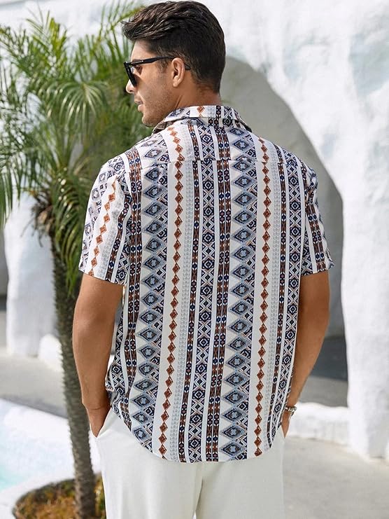 Rayon Abstract Printed Shirts | Regular Fit Shirts - Image 2