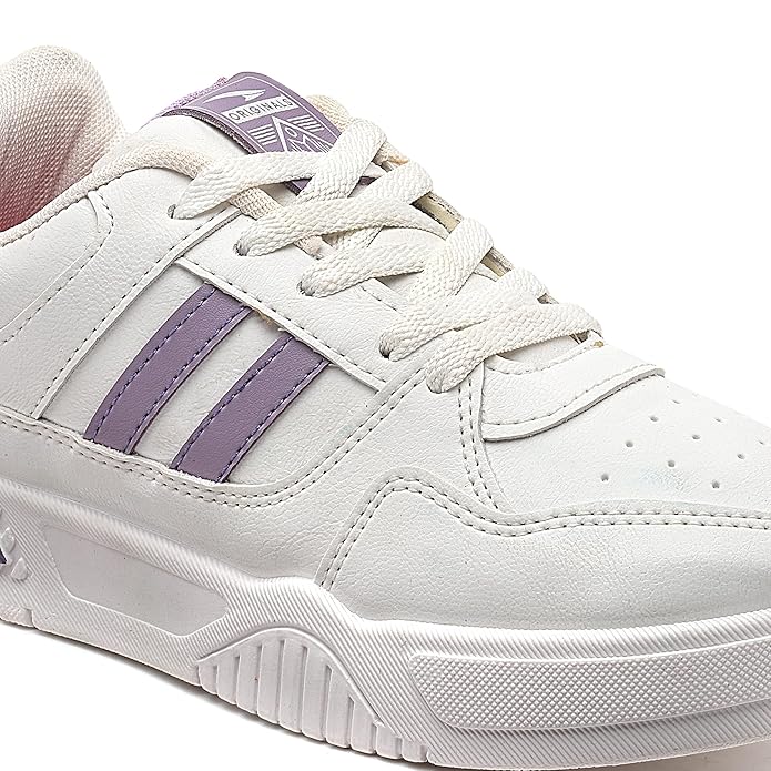 Casual Mid Top Sneakers,Stylish and Trendy Shoes with Laces for Women - Image 2