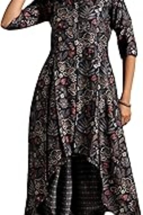 Burgundy Silk Blend Printed Kurta Sets for Women
