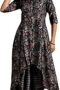 Burgundy Silk Blend Printed Kurta Sets for Women